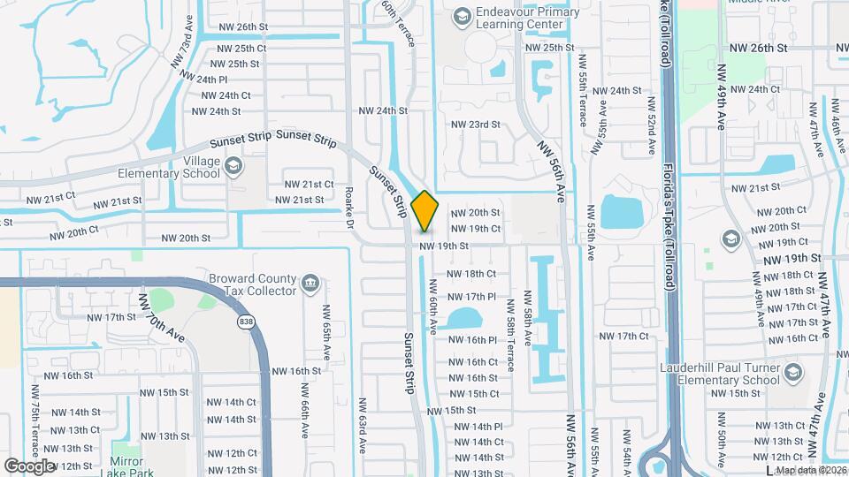6031 NW 19th St Map and Location Details