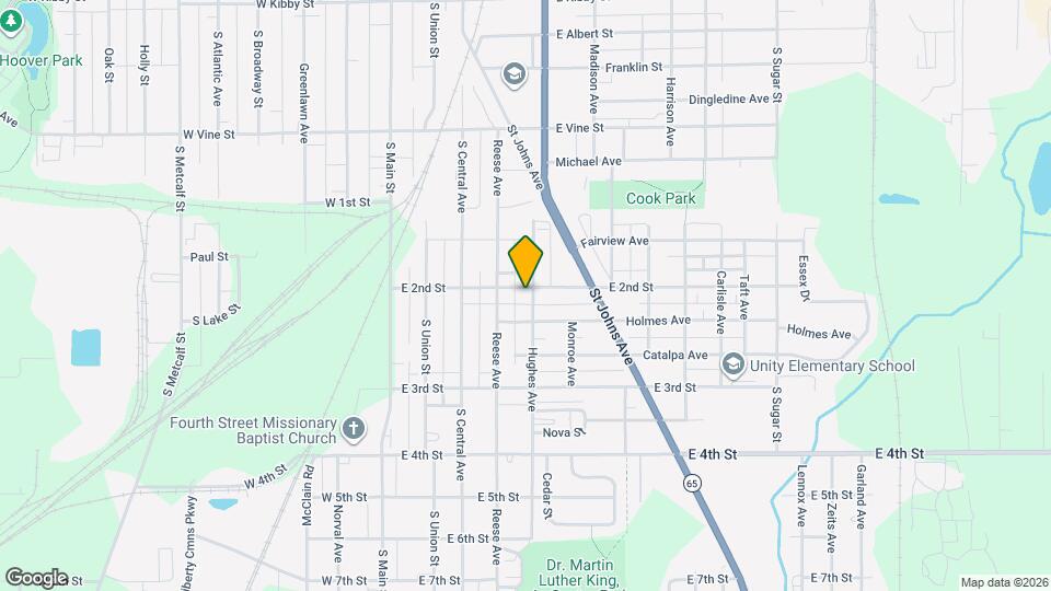 428 E 2nd St Mapa y Detalles de la Ubicación