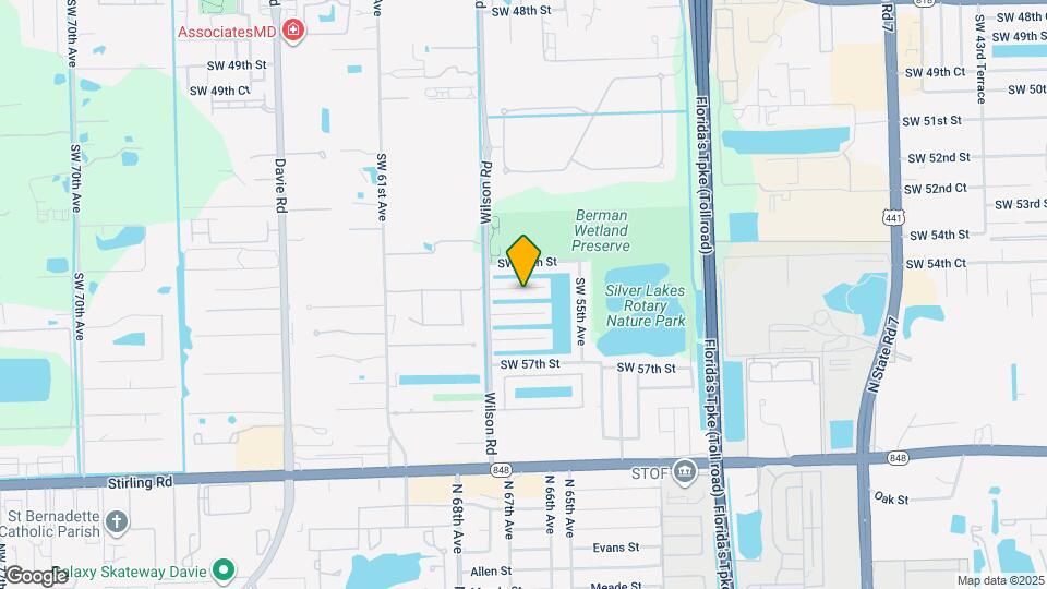 5650 SW 54th Ct Map and Location Details