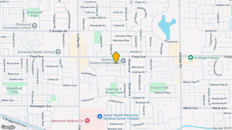 1613 San Carlos Ln Map and Location Details