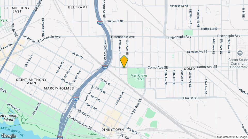 1212 Como Ave SE Mapa y Detalles de la Ubicación
