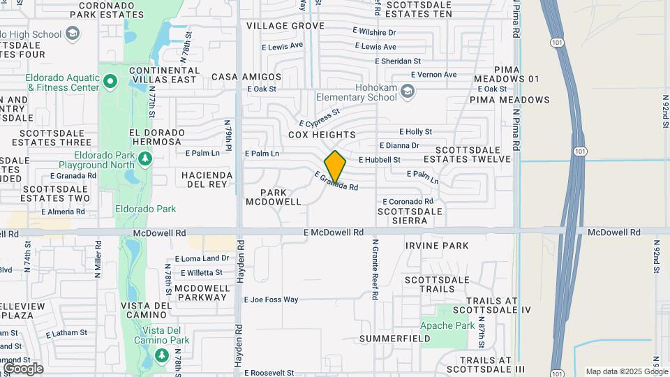 8311 E Granada Rd Map and Location Details
