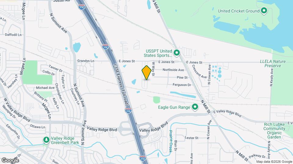 1341 Lakecrest Ln Map and Location Details