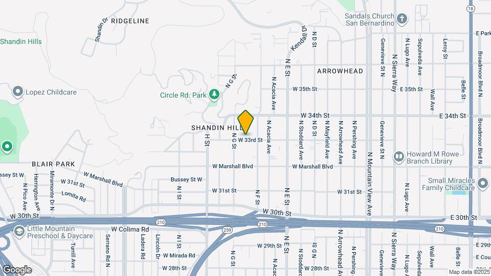 656 W 33rd St Map and Location Details