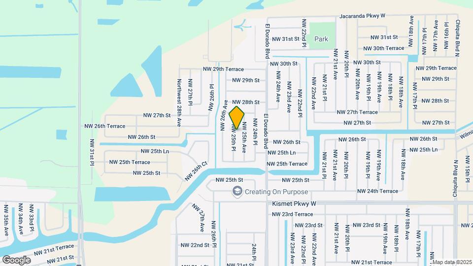 2611 NW 25th Pl Map and Location Details