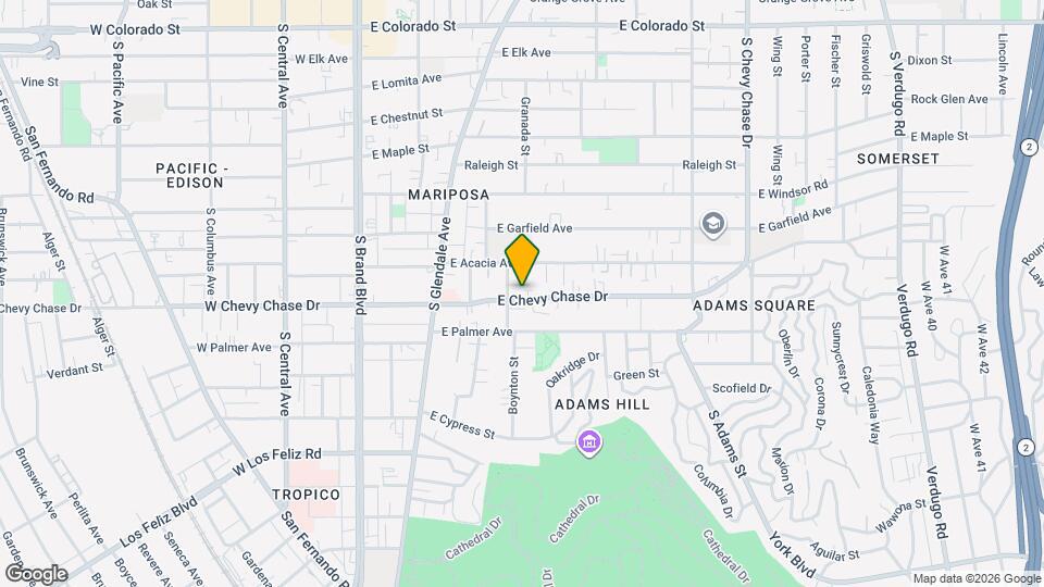 531 E Chevy Chase Dr Map and Location Details