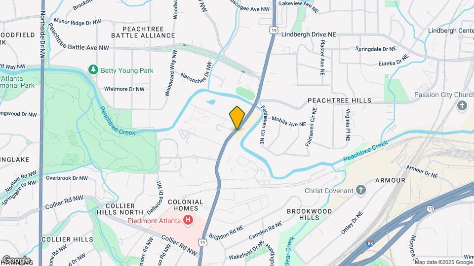 2255 Peachtree Rd Map and Location Details