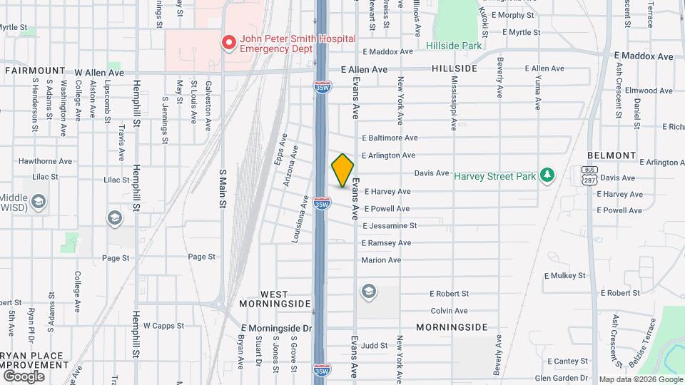850 E Harvey Ave Map and Location Details