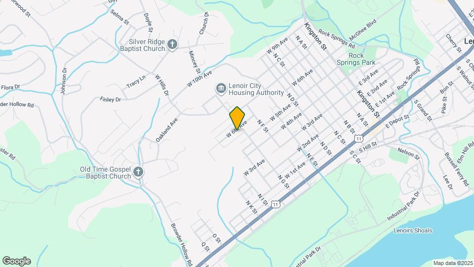 702 W 6th Ave Map and Location Details