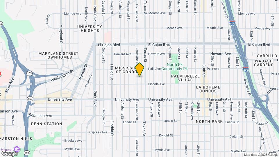 4033 Louisiana St Map and Location Details