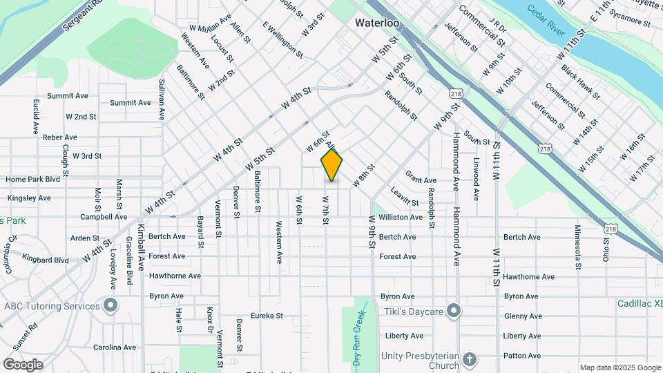 1127 W 7th St Map and Location Details