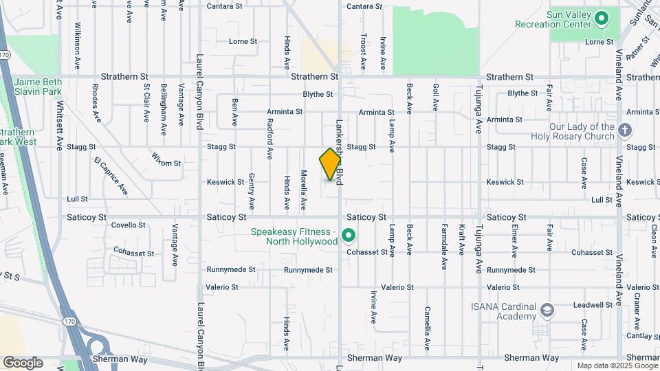 7655 Lankershim Blvd Map and Location Details