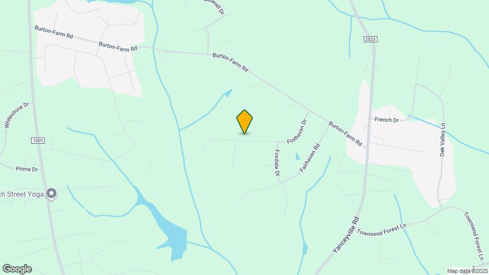 1107 Foxhaven Dr Mapa y Detalles de la Ubicación