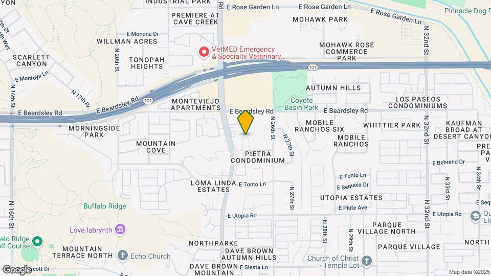 2500 E Marco Polo Rd, Unit S1 Map and Location Details