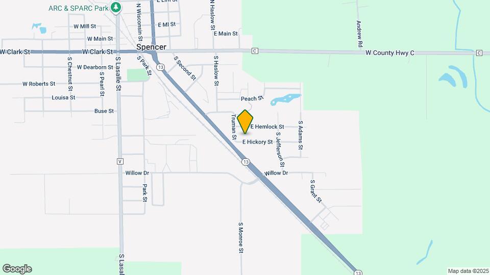 706 E Hickory St Map and Location Details