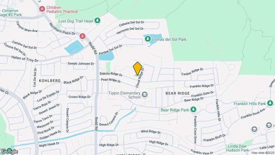 1435 Cloud Ridge Dr Map and Location Details