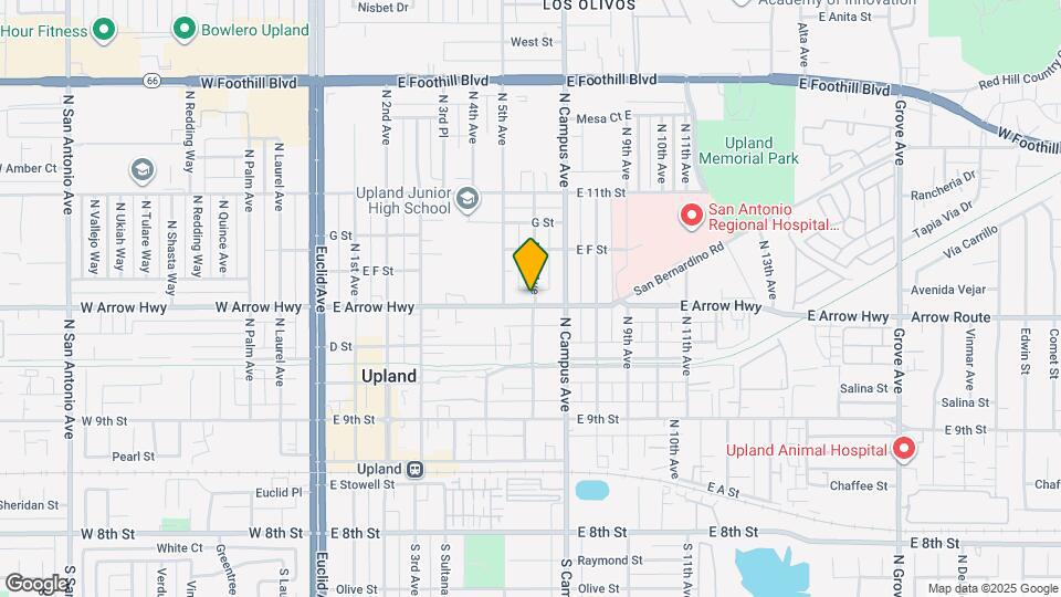 587 E Arrow Hwy Map and Location Details