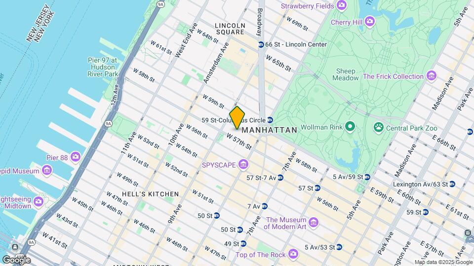 333 W 57th St Map and Location Details
