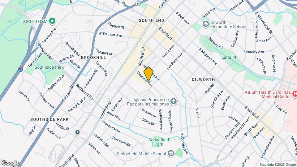 336 Magnolia Ave Map and Location Details