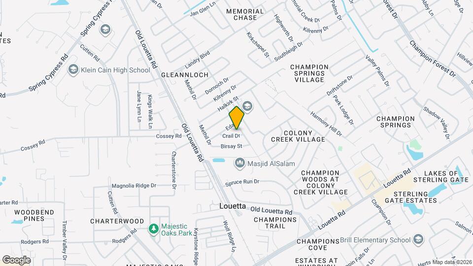 9610 Crail Dr Map and Location Details