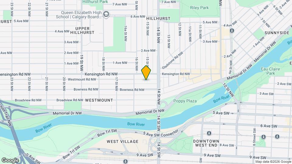 1629 Westmount Rd NW Map and Location Details