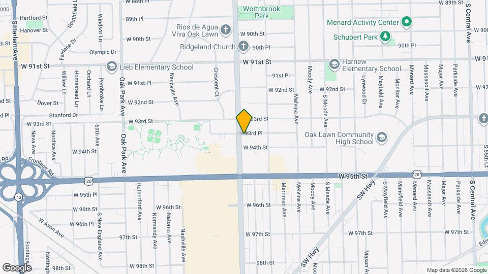 9359 Ridgeland Ave Map and Location Details