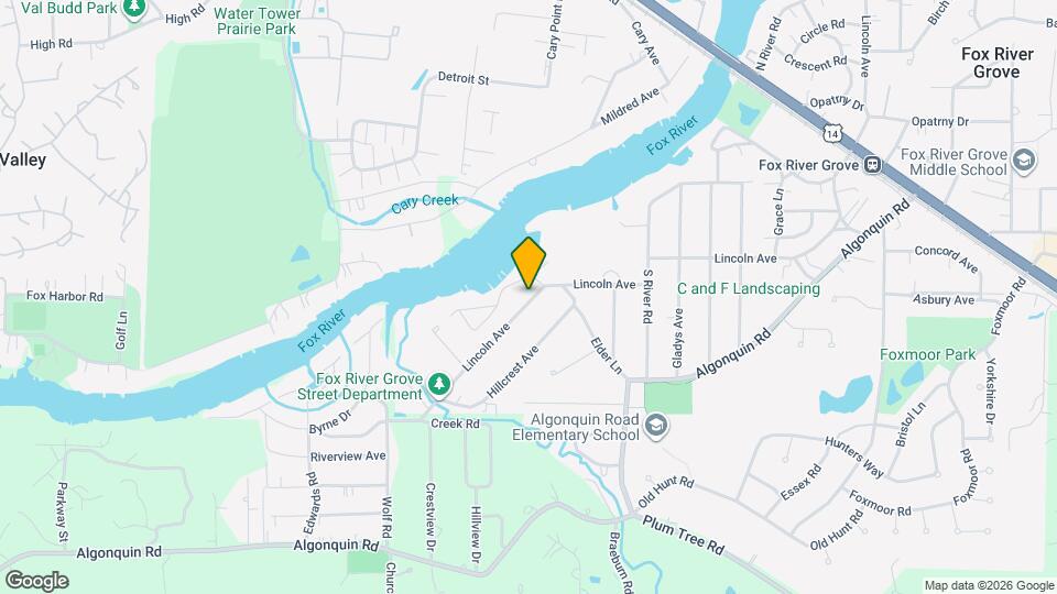 1102 Lincoln Ave Map and Location Details