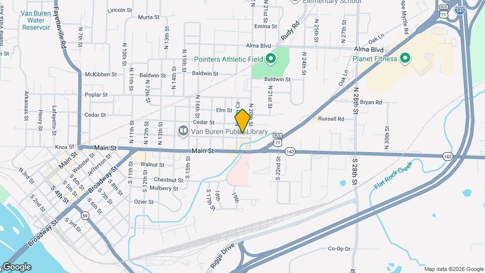 1911 Cherry St Map and Location Details