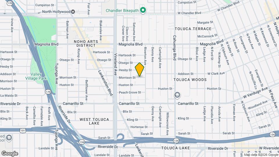 10826 Morrison St, Unit 10826 1/2 Morrison Mapa y Detalles de la Ubicación