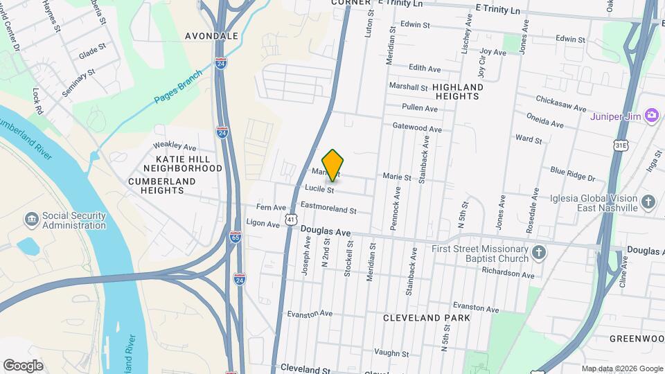 121 Lucile St Map and Location Details