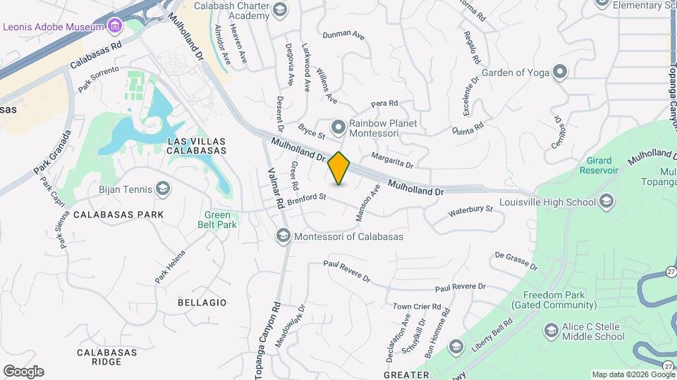 4400 Brookford Ave Map and Location Details