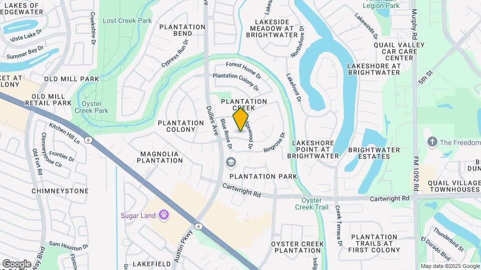 4610 Plantation Creek Dr Map and Location Details