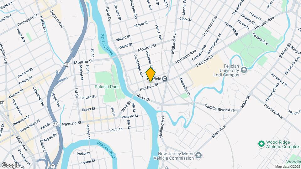 45 Passaic St Map and Location Details