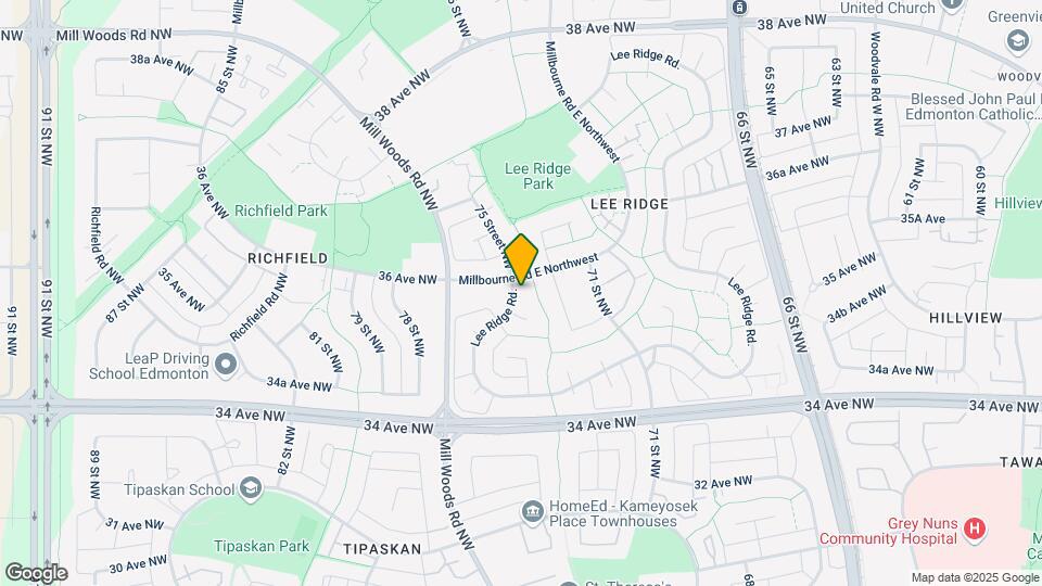 107 Lee Ridge Rd NW Map and Location Details