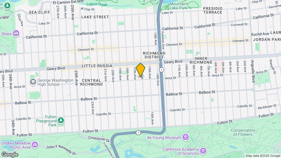 2504 Anza St Map and Location Details