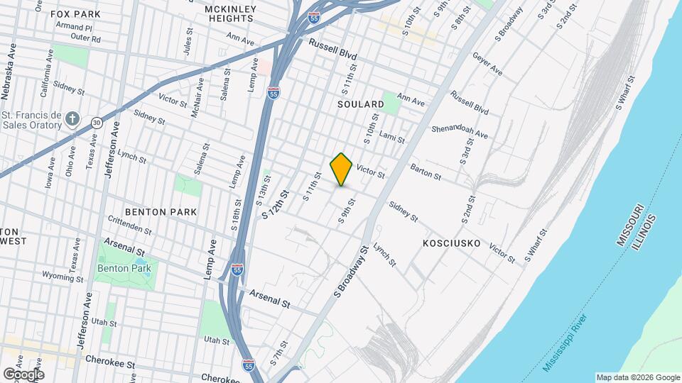 930 Sidney St, Unit 207 Mapa y Detalles de la Ubicación