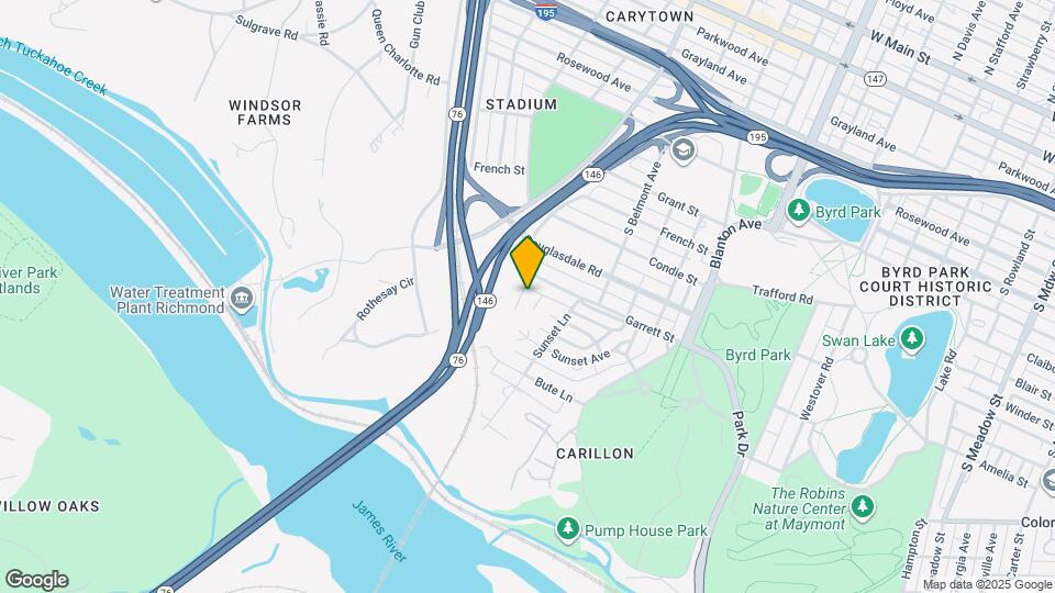 1107 Carrolton St Map and Location Details