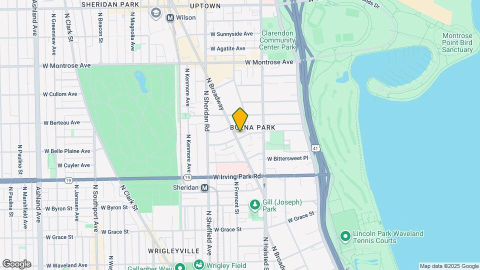 852 W Belle Plaine Ave Map and Location Details
