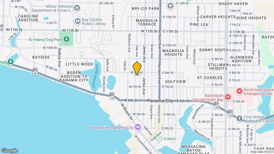 738 Oak Ave Map and Location Details