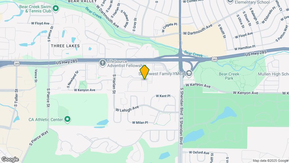 3576 S Depew St Map and Location Details