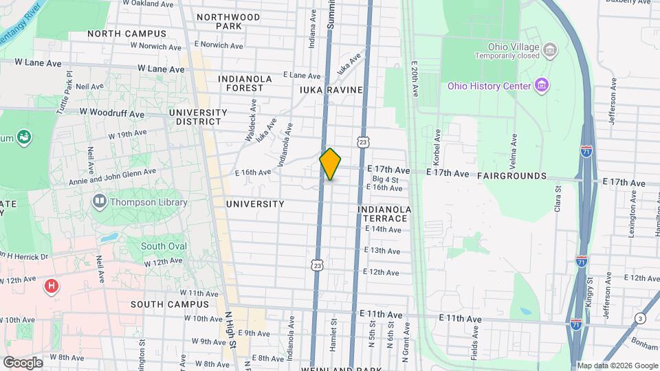275 E 16th Ave Map and Location Details