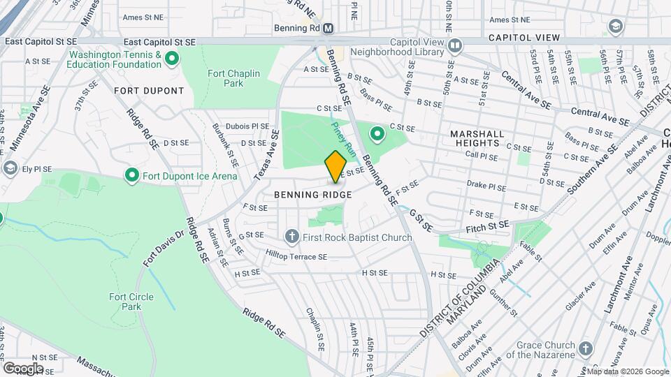 4430 Falls Ter SE Map and Location Details