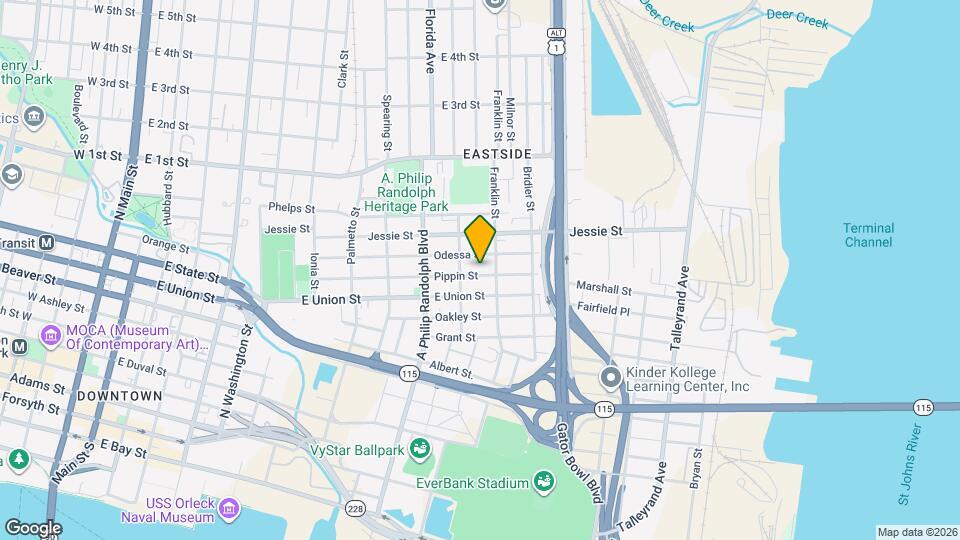 1131 Pippin St Map and Location Details