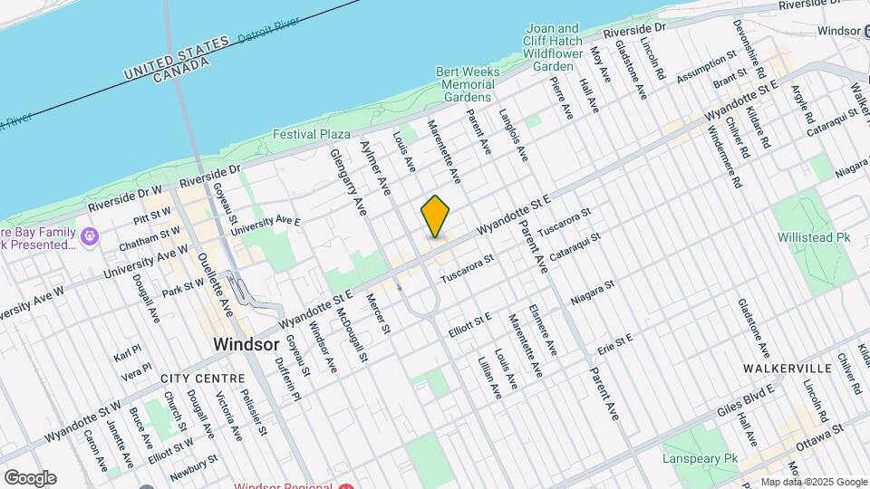 668 Wyandotte St E Map and Location Details