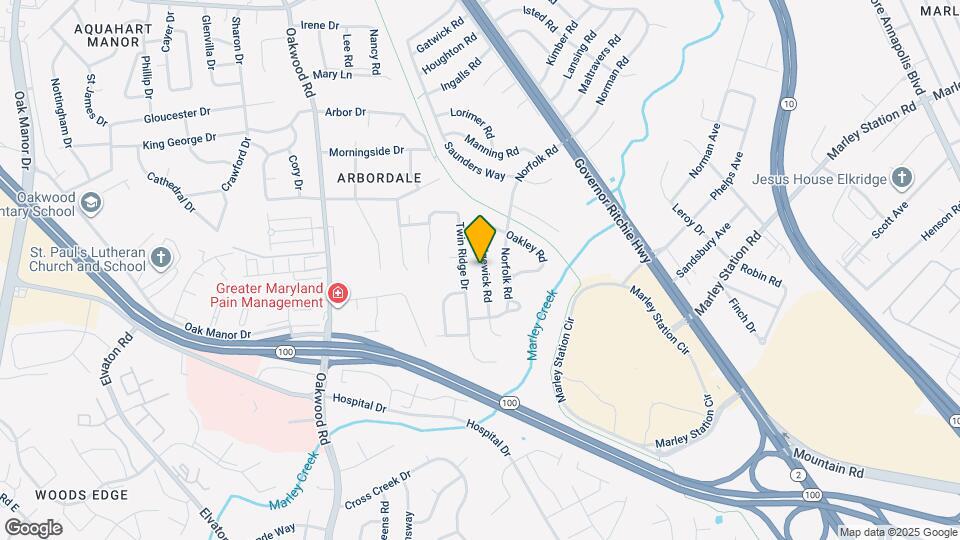 1832 Ridgewick Rd Map and Location Details