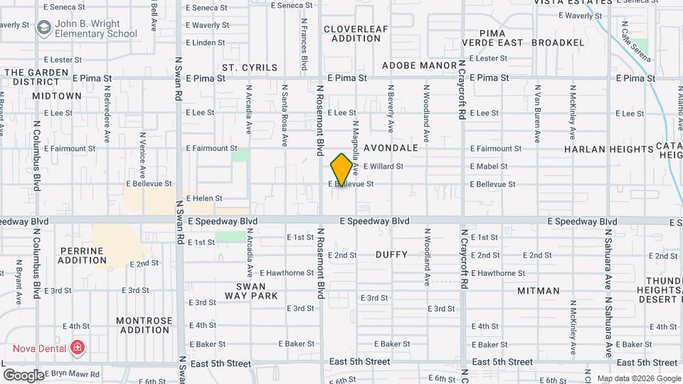 5126 E Bellevue St Mapa y Detalles de la Ubicación