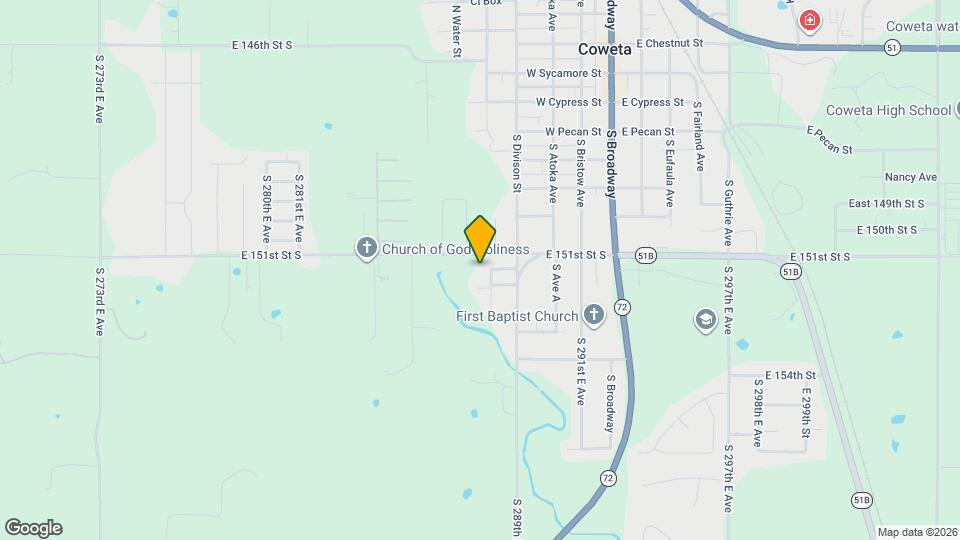 28785 E 151st Pl S Map and Location Details