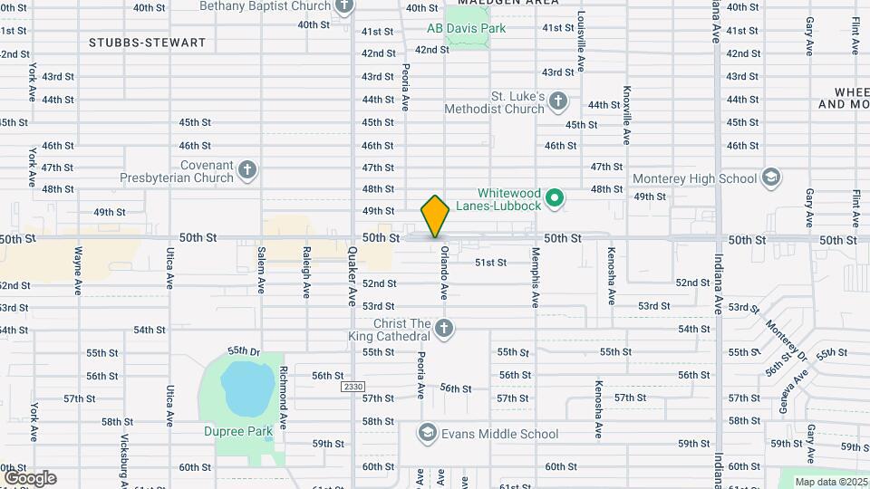 4203 50th St Map and Location Details