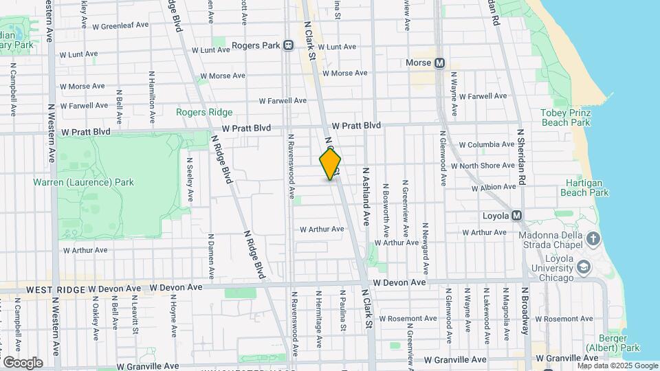 1654 W Wallen Ave, Unit 2 Map and Location Details