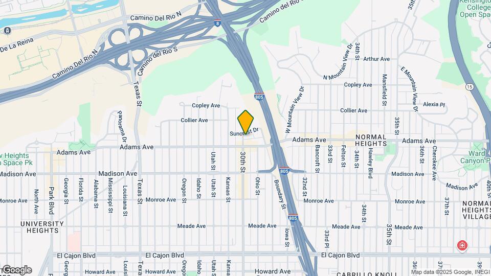 3005 Suncrest Dr Mapa y Detalles de la Ubicación